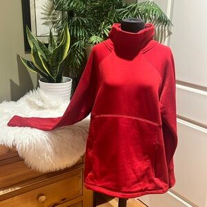 Athleta Red Pullover Sweatshirt